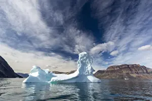 Large iceberg calved from a nearby glacier in Blomster Bugten, Flower Bay, Greenland