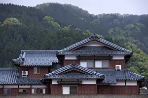 Fukui Prints: Large traditional single-family home in the countryside of Fukui, Japan, Asia