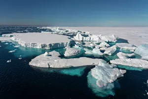 Polar Climate Prints: Larsen B Ice Shelf, Weddell Sea, Antarctica, Polar Regions