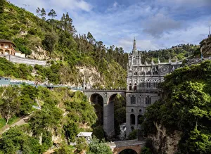 Colombia Prints: Las Lajas Sanctuary, Narino Departmant, Colombia