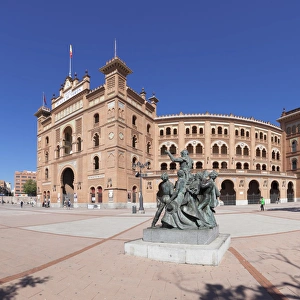 Bull Ring Prints: Las Ventas bull ring, mudejar building, Plaza de Toros, Madrid, Spain, Europe