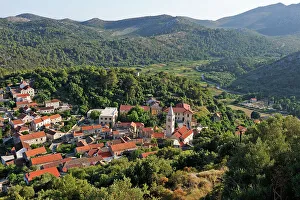 Scenic Landscape Prints: Lastovo town, Lastovo island, Croatia, Southeast Europe