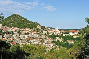 Ancient Ruins Prints: Lastovo town, Lastovo island, Croatia, Southeast Europe