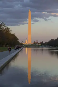 Obelisk Prints: Late Afternoon, Washington Monument taken from Lincoln Monument, Washington D. C. USA