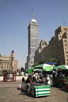 Images Dated 3rd April 2009: Latin American Tower, Historic District, Mexico City, Mexico, North America