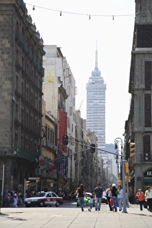 Images Dated 3rd April 2009: Latin American Tower, Historic District, Mexico City, Mexico, North America