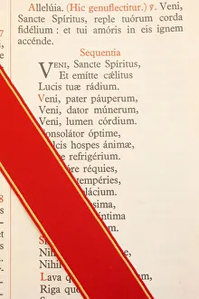 Images Dated 1st June 2009: Latin Missal at a traditionalist Catholic pilgrimage, Paris, France, Europe