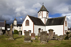 Lauder Kirk with its unique octagonal tower, Lauder, Scottish Borders, Scotland, United Kingdom, Europe
