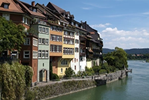 River Rhine Prints: Laufenburg and River Rhine, Black Forest, Baden-Wurttemberg, Germany, Europe