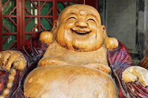 Humor Collection: Laughing Buddha, Tanzhe Temple, Beijing, China, Asia