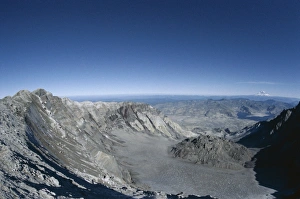 Lava dome in crater seen from rim, Mount St Lava dome in crater seen from rim, Mount St