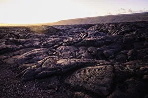 Big Island Prints: Lava flow, Hawaii Volcanoes National Park, UNESCO World Heritage Site, Big Island, Hawaii