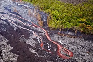 Mother Nature Prints: Lava flowing from Kilauea Volcano