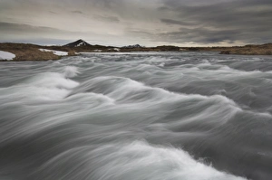 Myvatn Prints: Laxa river flowing from Lake Myvatn