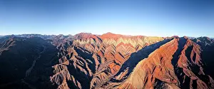 Layered mountains, Serrania de Hornocal, Humahuaca, Jujuy, Argentina