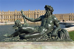 Nude Prints: Le Rhone river statue in the Parterre d eau