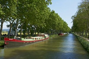 Aude Prints: Le Somail village, Navigation on the Canal du Midi
