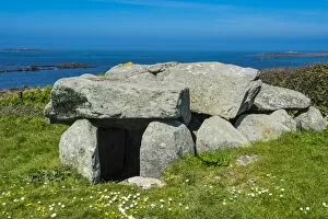 Grave Collection: Le Trepid dolmen, Guernsey, Channel Islands, United Kingdom, Europe