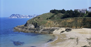 Emerald Coast Prints: Le Val-Andre, Emerald Coast, Cotes d Amor, Brittany, France, Europe