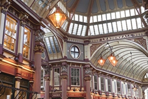 Lamp Prints: Leadenhall Market, London, England, United Kingdom, Europe