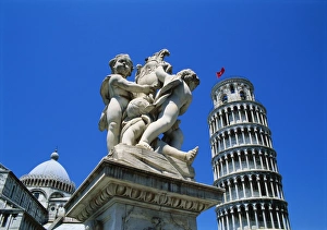 Cherub Prints: Leaning Tower of Pisa, Pisa, Italy, Europe