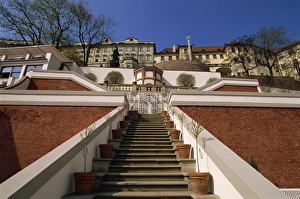 Palace Gardens Prints: Ledeburska Garden, Palace Gardens, Prague Castle, Prague, Czech Republic, Europe