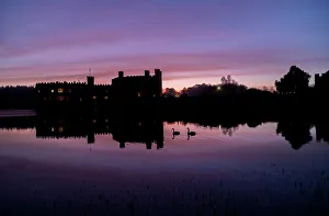 Maidstone Prints: Leeds Castle at dawn, near Maidstone, Kent, England, United Kingdom, Europe