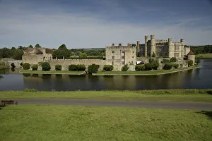 Historic Castle Prints: Leeds Castle near Maidstone, Kent, England, United Kingdom, Europe