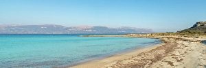 Elafonisos Prints: Lefki beach with turquoise water, Elafonisos island, Greece