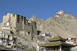 Gompa Prints: Leh palace above main town