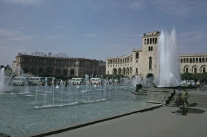 Republic Square Prints: Lenin Square, Erevan, Armenia, Caucasus, Central Asia, Asia
