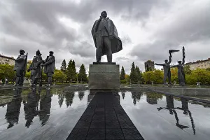 Lenin statue on Lenin Square, Novosibirsk, Novosibirsk Oblast, Russia, Eurasia