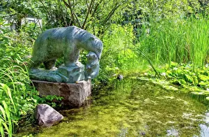 Winnipeg Prints: Leo Mol bear sculpture in the Leo Mol Sculpture Garden in Assiniboine Park