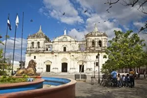 Leon Cathedral, known as Basilicade la Asuncion, Leon, Nicaragua, Central America