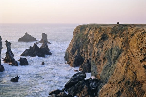 Morbihan Prints: Les Aiguilles de Port Coton, Belle-ile-en-Mer, Breton islands, Morbihan, Brittany, France