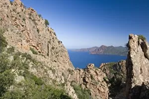 Les Calanche, west coast, Golfe de Porto, Corsica, France, Mediterranean, Europe