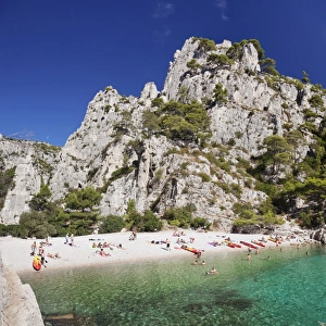 Provence Alpes Cote Dazur Prints: Les Calanques d en Vau, National Park, Cassis, Provence, Provence-Alpes-Cote d Azur