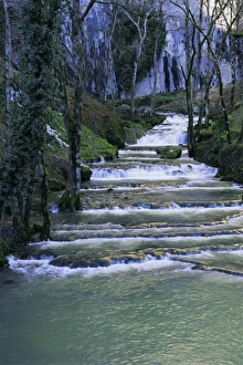 White Water Prints: Les Messieurs, Jura-Baume, Franche-Comte, France, Europe