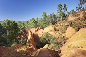 Roussillon Prints: Les Sentiers des Ocres, Ochre Rocks