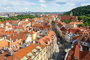 Spires Prints: Lesser Town as seen from St. Nicholas Bell Tower