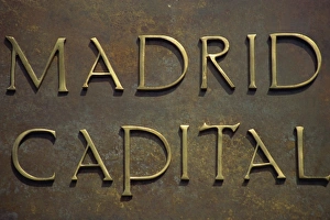 Communications Prints: Detail of letterbox, Central Post Office, Madrid, Spain, Europe
