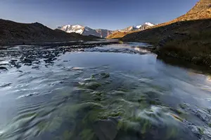 Alpi Graie Prints: The Levanne mountains at sunrise, Gran Paradiso National Park, Alpi Graie (Graian Alps)