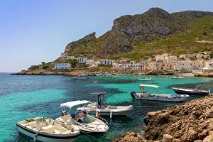 Trapani Province Prints: Levanzo Island, Cala Dogana, Aegadian Islands