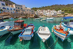 Trapani Province Prints: Levanzo Island, Cala Dogana, Aegadian Islands