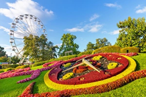 Ferris Prints: L'Horloge Fleurie (Flower Clock)