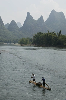 Guilin Prints: Li River, Guilin, Guangxi Province, China, Asia