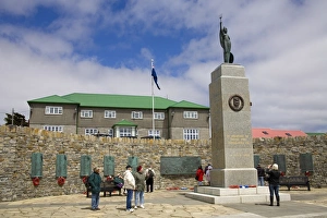 Images Dated 16th December 2009: Liberation Monument (1982 War Memorial) in Port Stanley, Falkland Islands