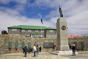 War Memorials Prints: Liberation Monument (1982 War Memorial) in Port Stanley, Falkland Islands