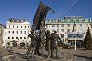 War Memorial Prints: Liberation Monument, St. Helier, Jersey, Channel Islands, United Kingdom, Europe