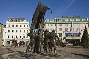 Images Dated 27th December 2011: Liberation Monument, St. Helier, Jersey, Channel Islands, United Kingdom, Europe